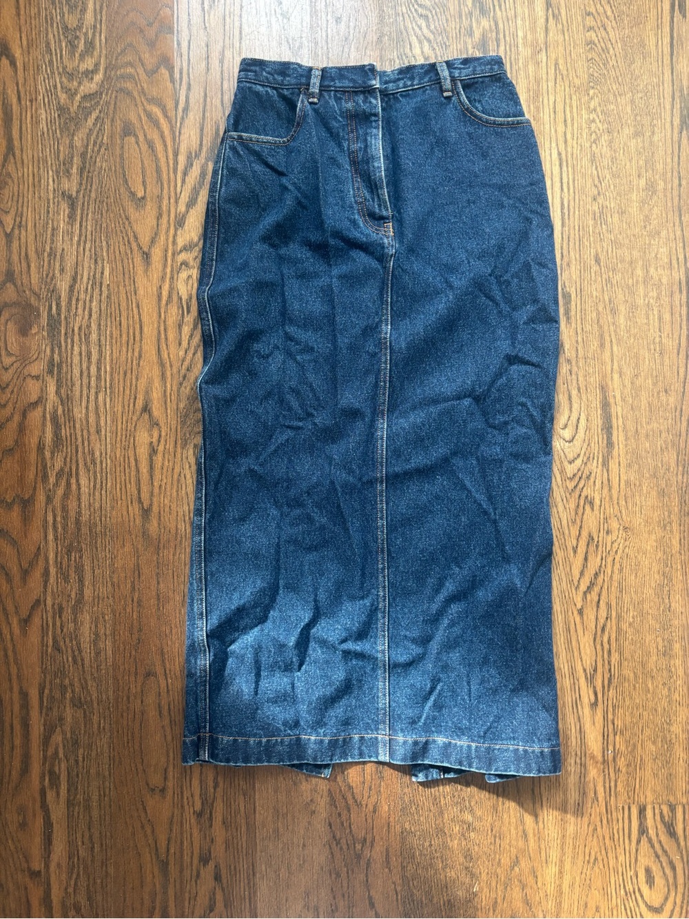 Oscar de la Renta maxi denim skirt
